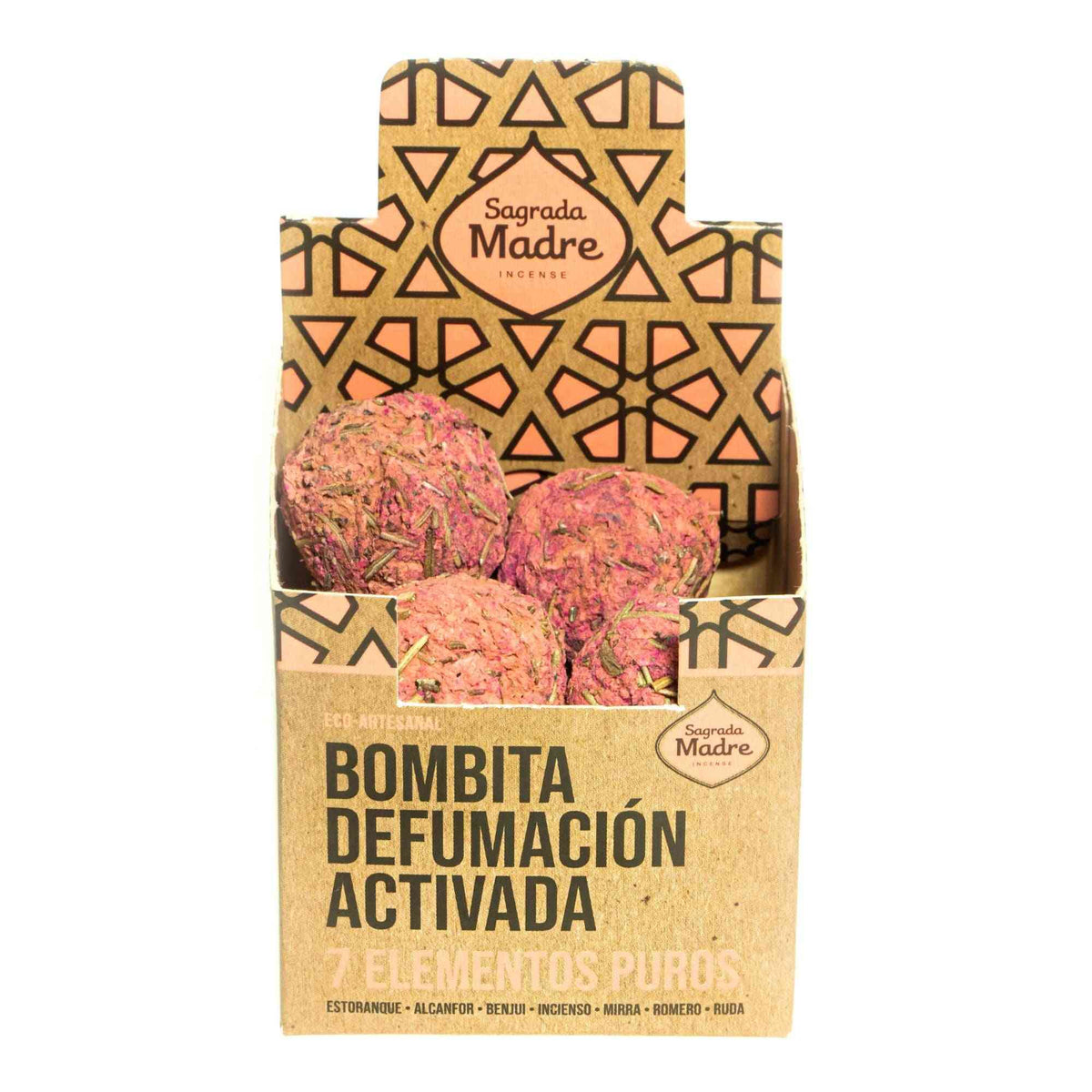 Caja de Incienso x 8 bombitas - 7 Elementos Puros - Bombitas de Incienso Naturales | El Bazar de Tizar