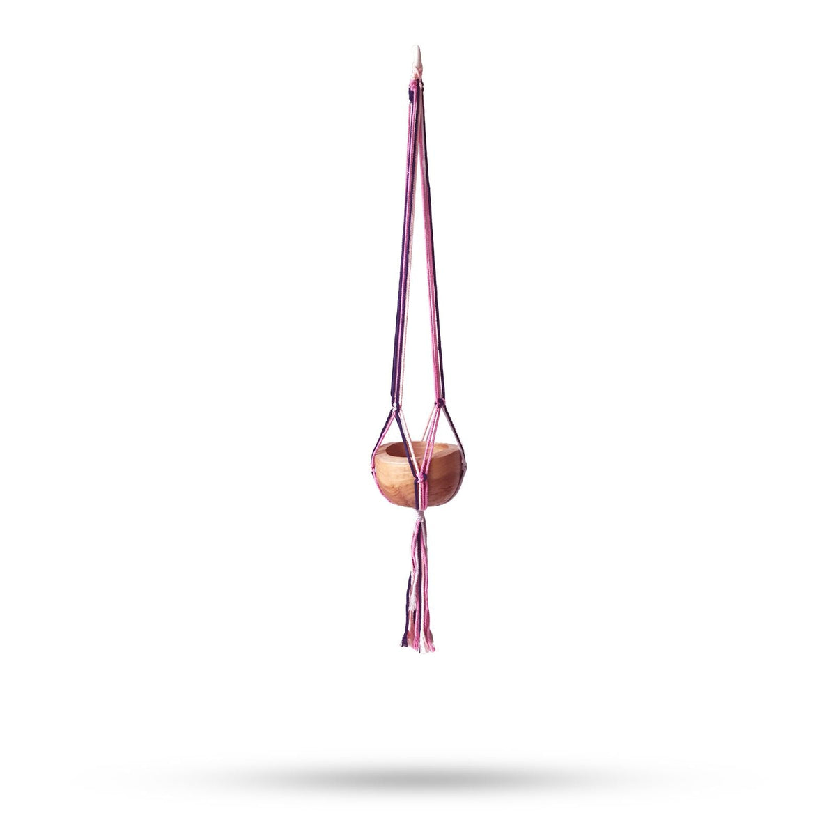 Classic Macrame Planter - Pastel Shades Living Room Med Pot