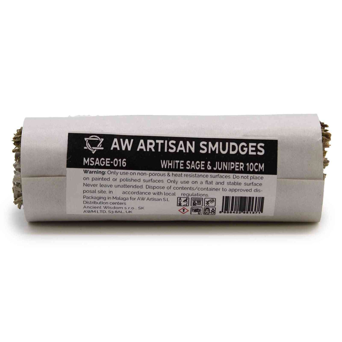 Atado de Hierba - Salvia Blanca y Enebro 10cm - Atados de Smudge – Envuelto individualmente