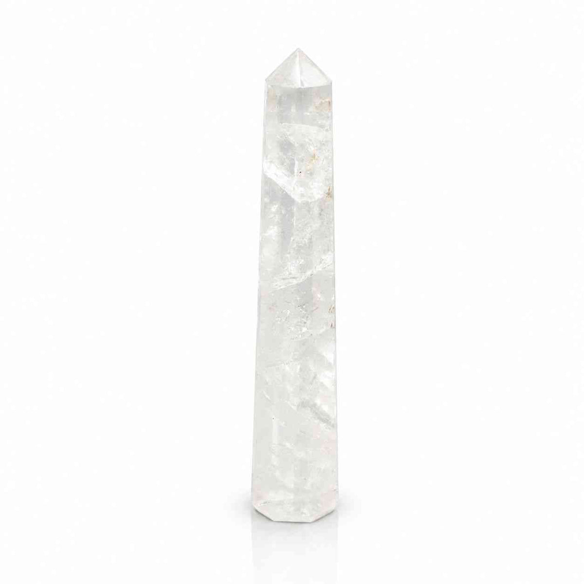 puntas de obelisco de seis caras de piedra preciosa, aprox. 17 cm - cristal de roca
