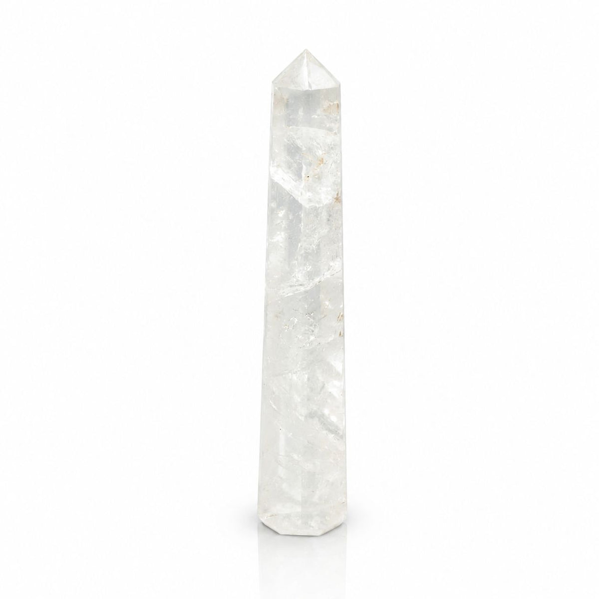 puntas de obelisco de seis caras de piedra preciosa, aprox. 17 cm - cristal de roca