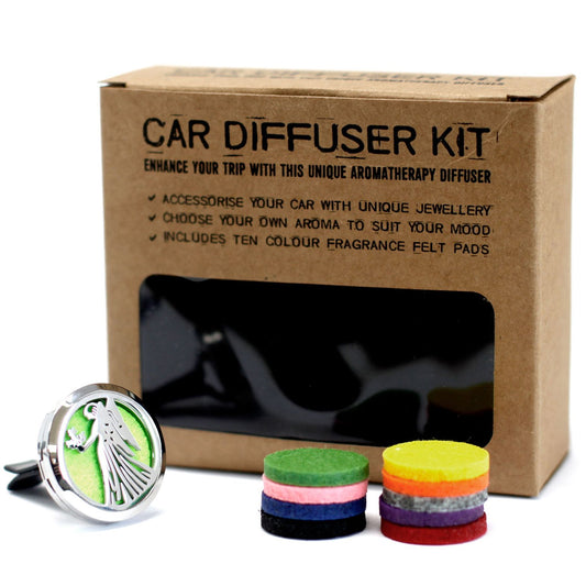 Kit difusor para coche - Ángel - 30mm - Kit de Difusor de Coche de Aromaterapia