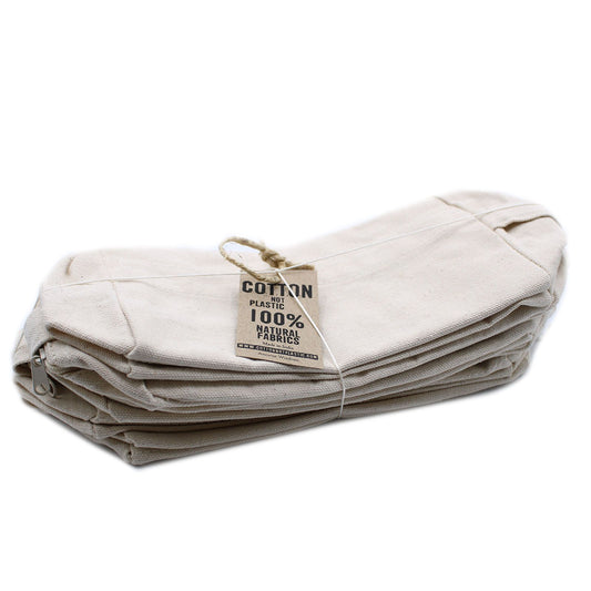 Neceser Algodón Natural 10 oz - Cuadrado Clásico