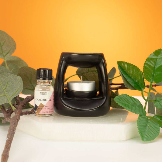 Zen Ceramic Oil Burner - Small Classic - Matte Black