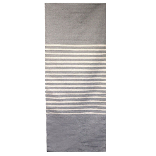 Alfombra India de Algodón - 70x170cm - Gris - Alfombra India de Algodón, alfombra