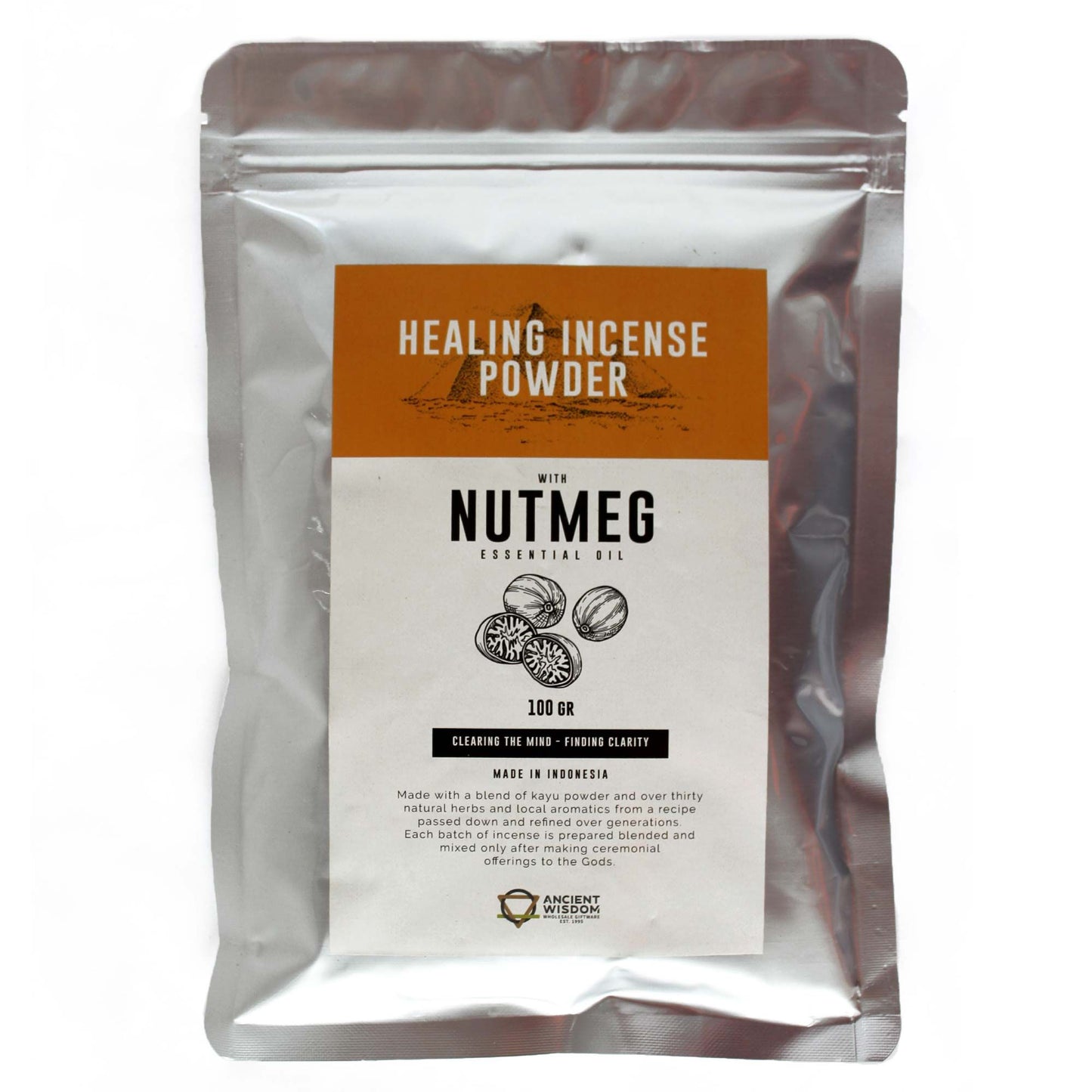 Healing Incense Powder - Nutmeg 100gm - Polvo de incienso curativo | El Bazar de Tizar