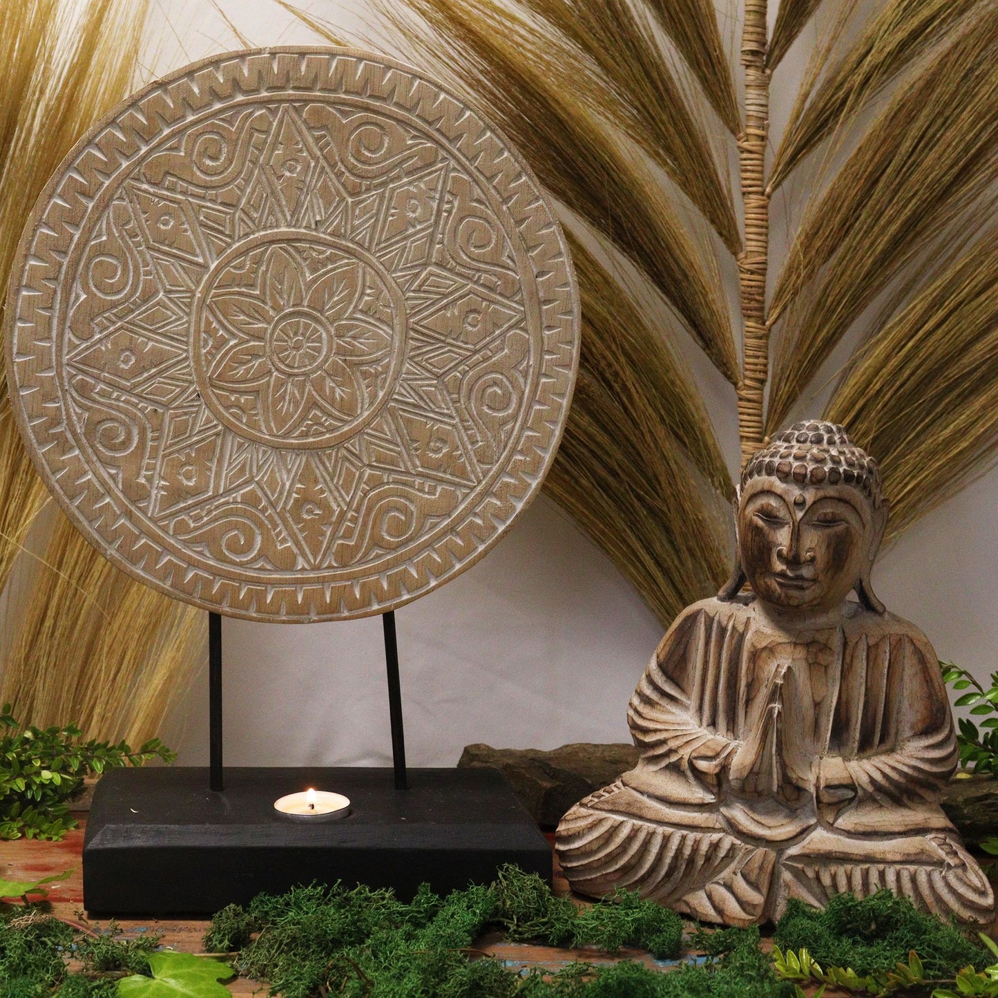 Buda Feng Shui - Mandala Clásico - Natural