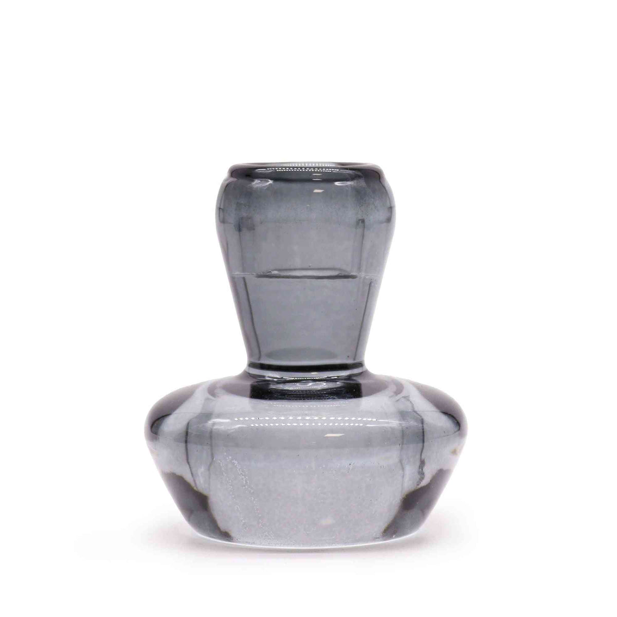 Portavelas reversible con diseño de seta para cena / vela de té - Gris medianoche