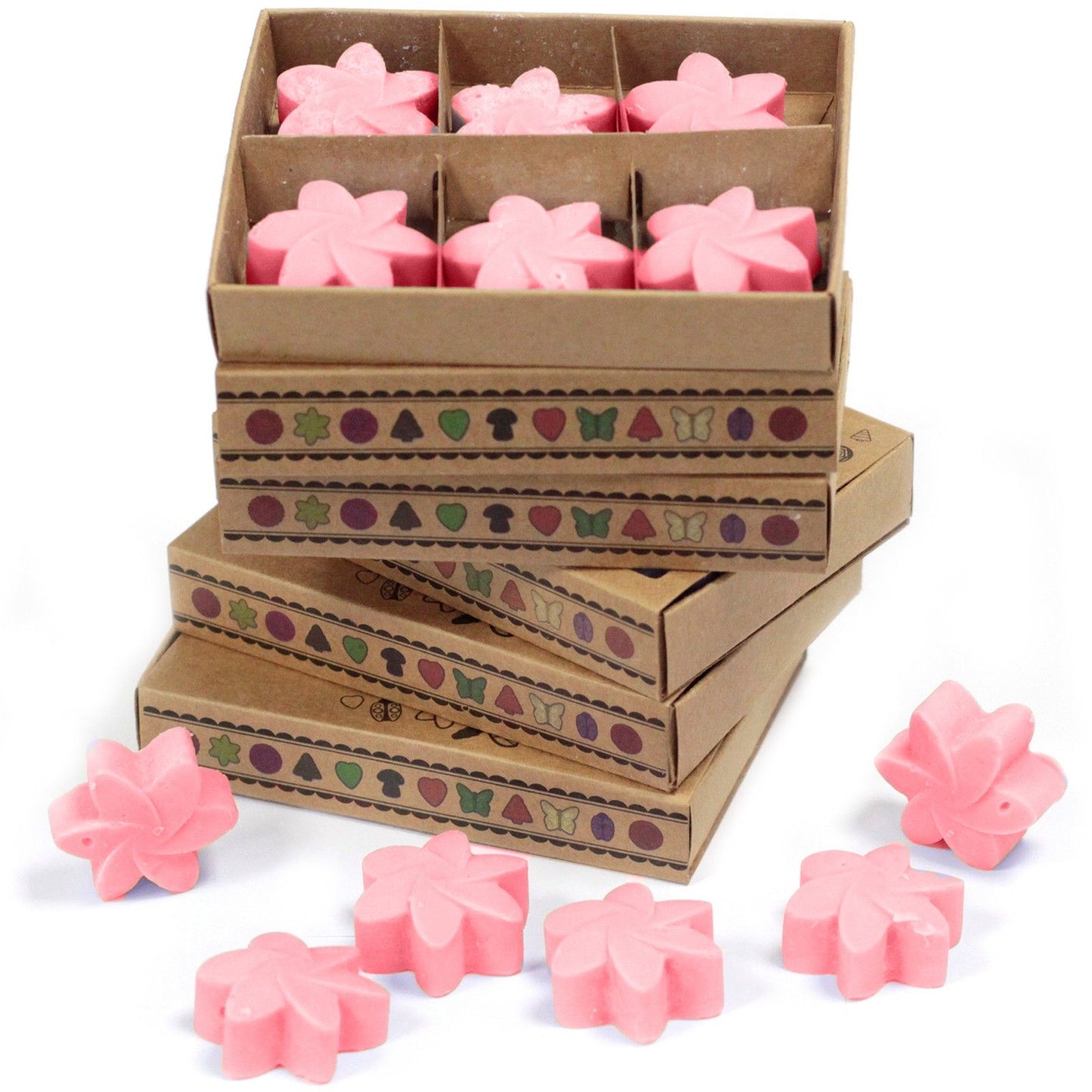 Caja de 6 ceras de Soja - Magnolia japonesa - Ceras de Soja de Lujo | El Bazar de Tizar