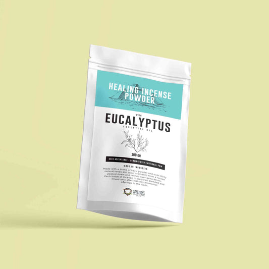 Healing Incense Powder - Eucalyptus 100gm - Polvo de incienso curativo