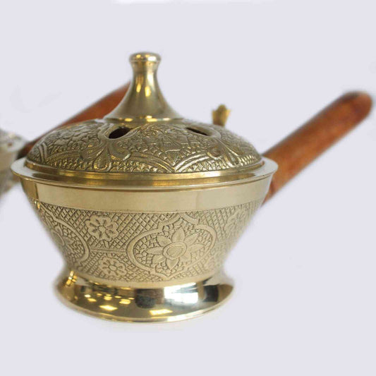 Incensario ornamentado - Quemadores de incienso de latón tradicionales, Artisan Product