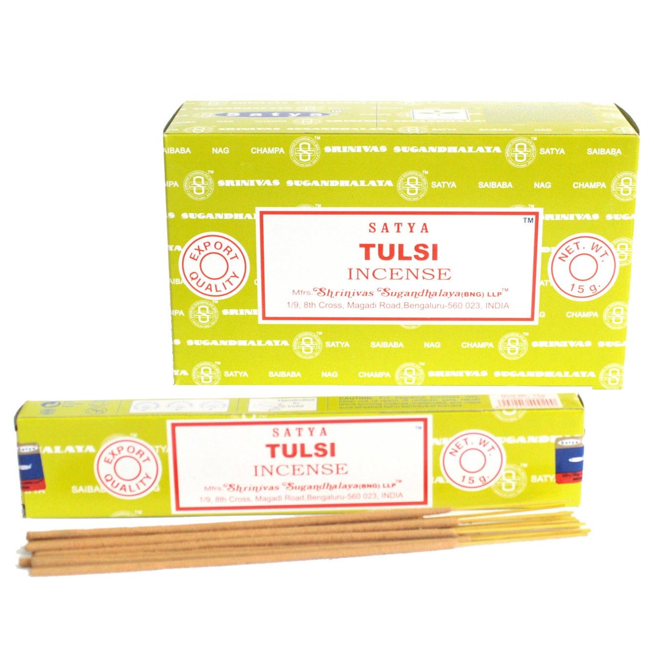 Varillas de Incienso Satya 15gm - Tulsi - Artisan Product Handmade Made In India | El Bazar de Tizar