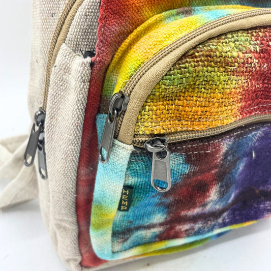 Bolso bandolera de cáñamo Tiedye - Bolsas y Mochilas de Cáñamo
