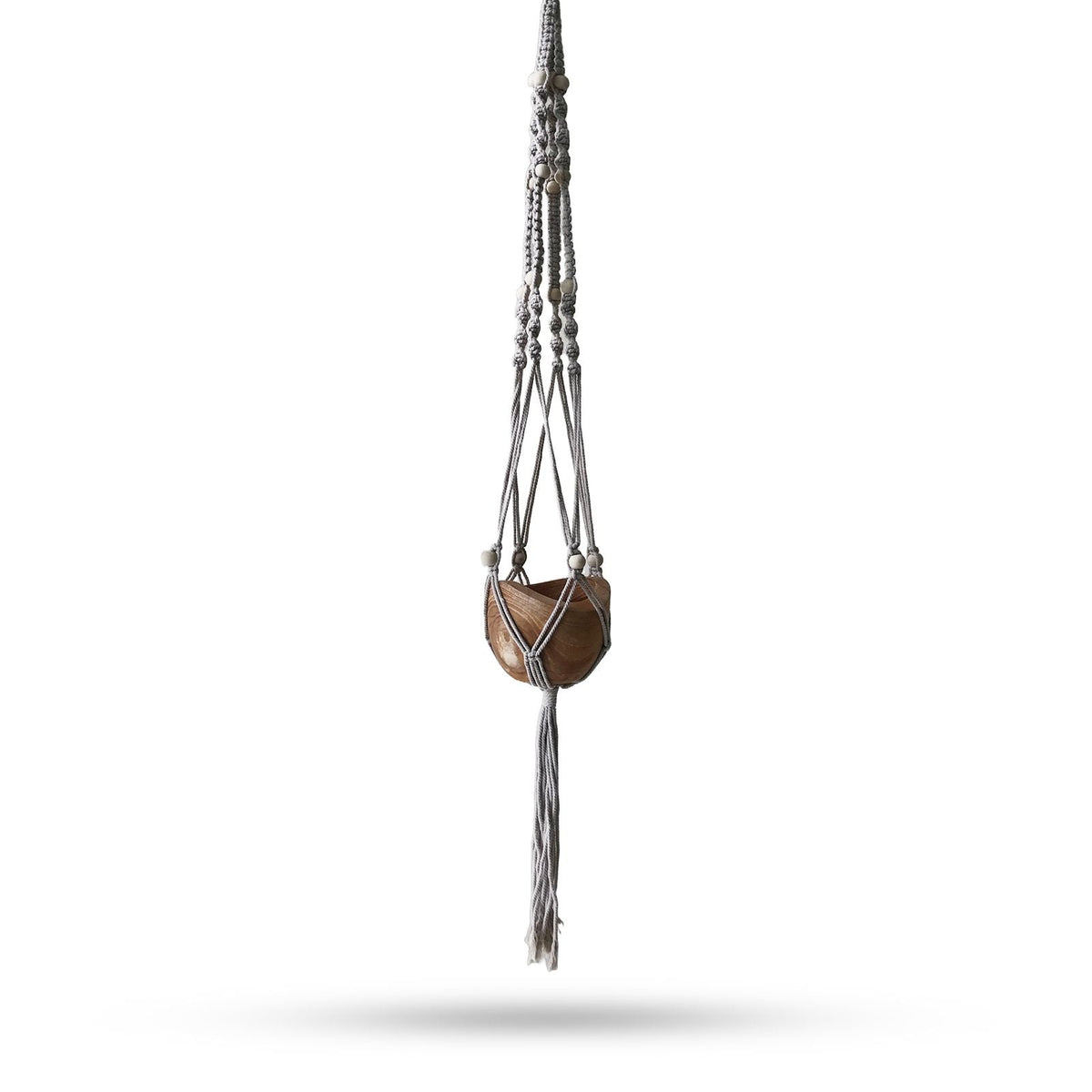 Macramé Support de Pot Perles - Beige - 1 Mètre