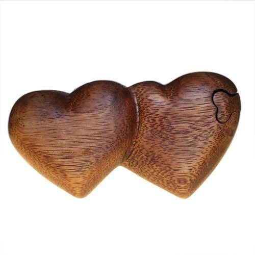 Caja mágica de Bali - Corazones gemelos - Caja mágica de Bali