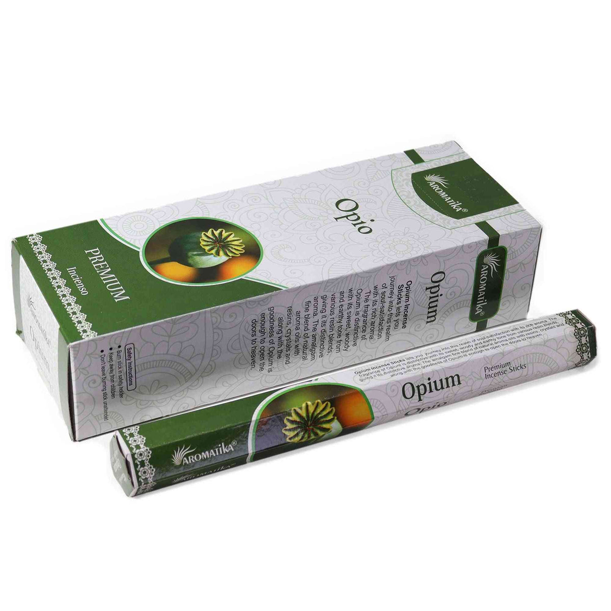 Incienso Hexagonal sin Carbón de Aromatikae - Opio - Ethically Sourced Fair Trade Made In India | El Bazar de Tizar