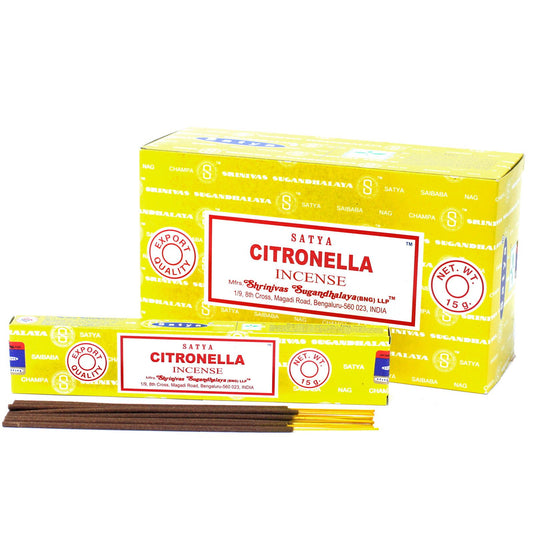 Varillas de Incienso Satya 15gm - Citronela