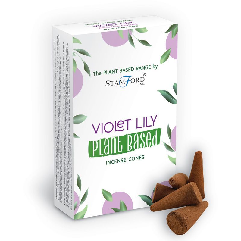 Conos de Incienso a Base de Plantas - Violeta Lilly - Conos de incienso Stamford Premium a base de plantas