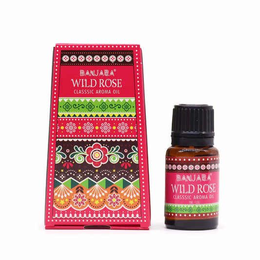 Aceite con fragancia de la India Banjara 10ml - Rosa silvestre - Aceites de Fragancias Indias 10ml