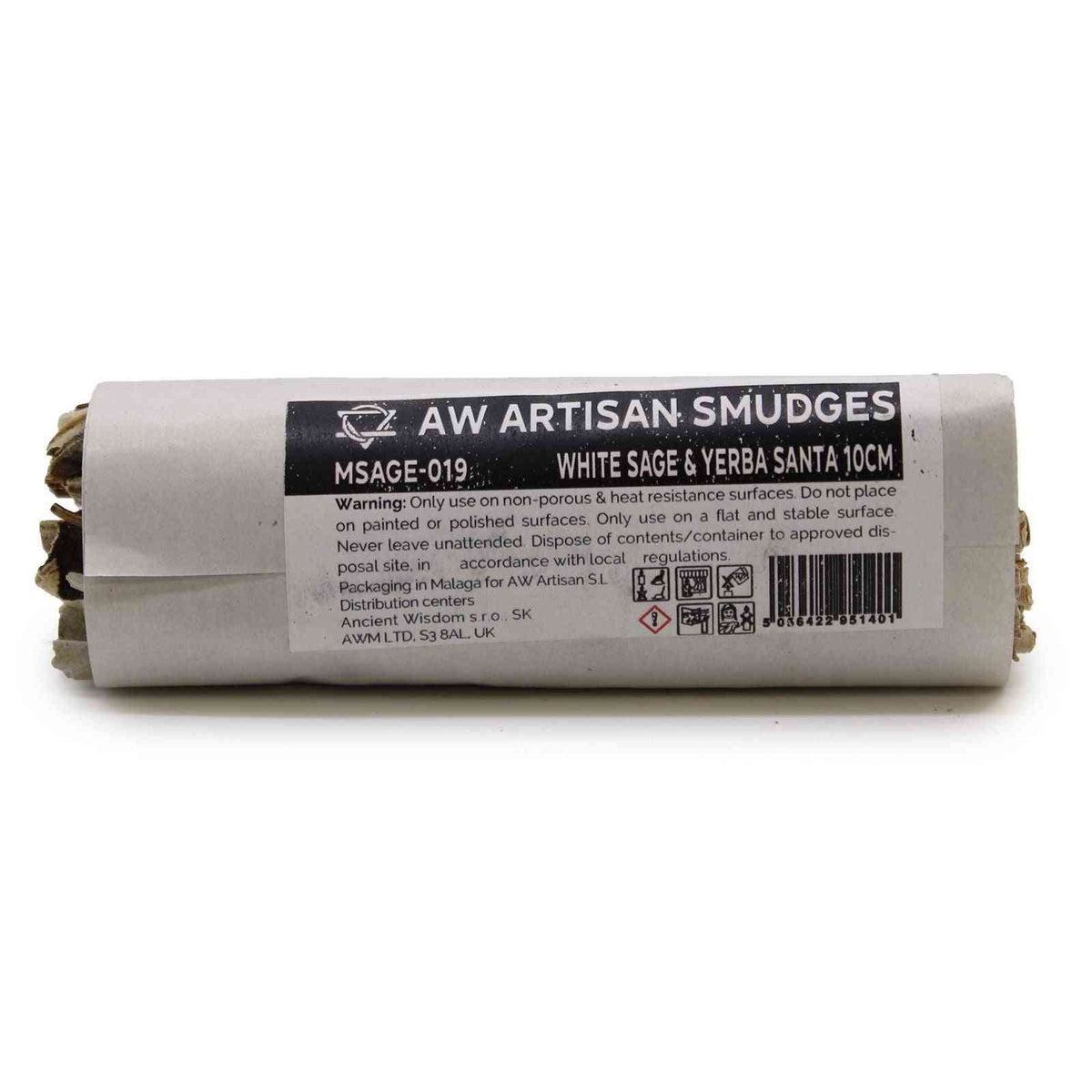 Atado de Hierba - Salvia Blanca y Yerba Santa 10cm - Atados de Smudge – Envuelto individualmente