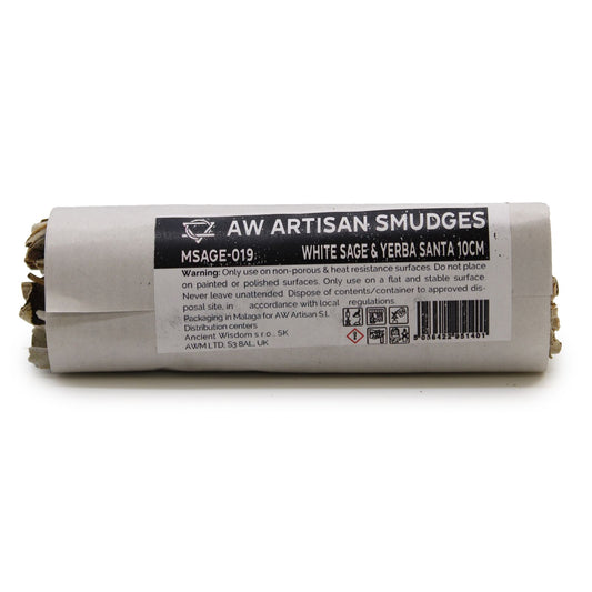 Atado de Hierba - Salvia Blanca y Yerba Santa 10cm - Atados de Smudge – Envuelto individualmente
