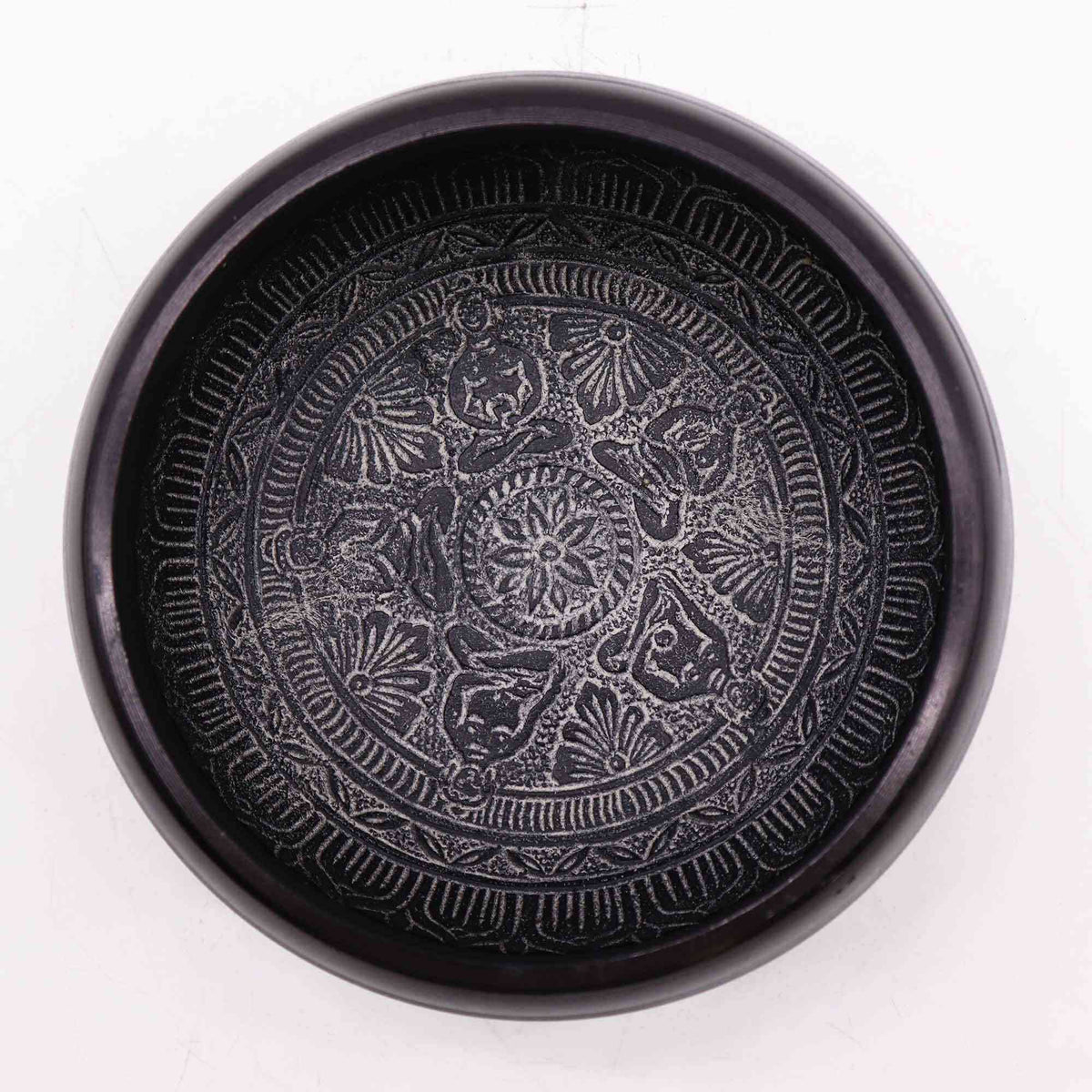Cuenco tibetano de polvo de tierra - Om Five Buddha - 16cm - Artículos Tibetanos