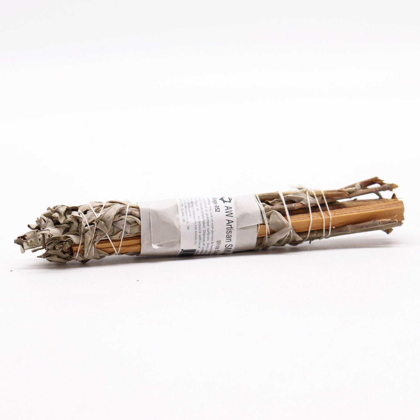 Atado de Hierba - Salvia Blanca con Palo Mexicano - Atados de Smudge – Envuelto individualmente