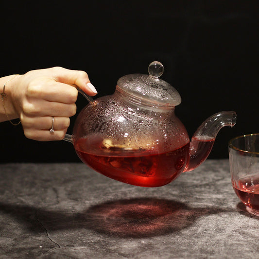 Tetera con infusor de vidrio - Perla redonda - 800ml | Tetera de vidrio | El Bazar de Tizar