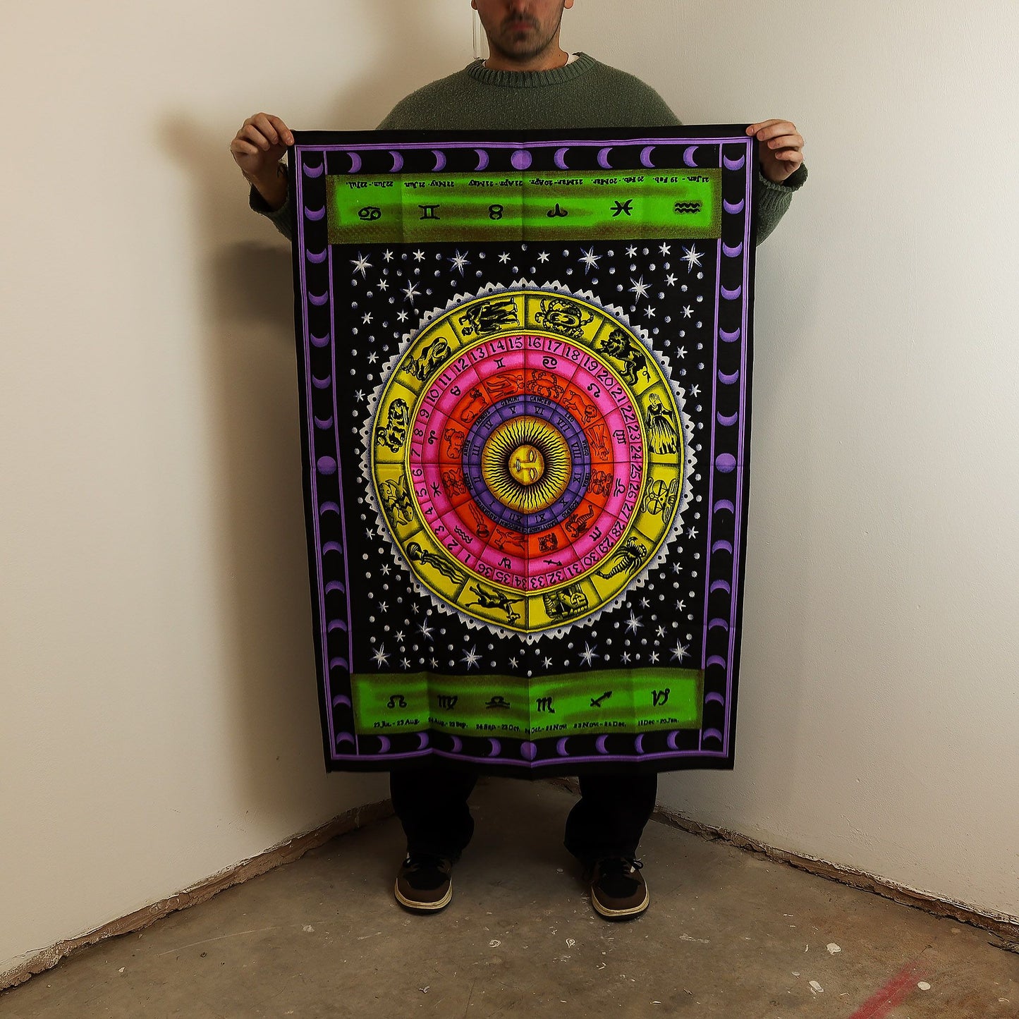 Arte mural de algodón (70x110cm) - Zodíaco Colorido