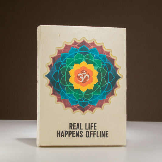 Cuaderno de inspiración Lrg Lokta (21x15cm) - 45 hojas - Vida real - incluye marcador