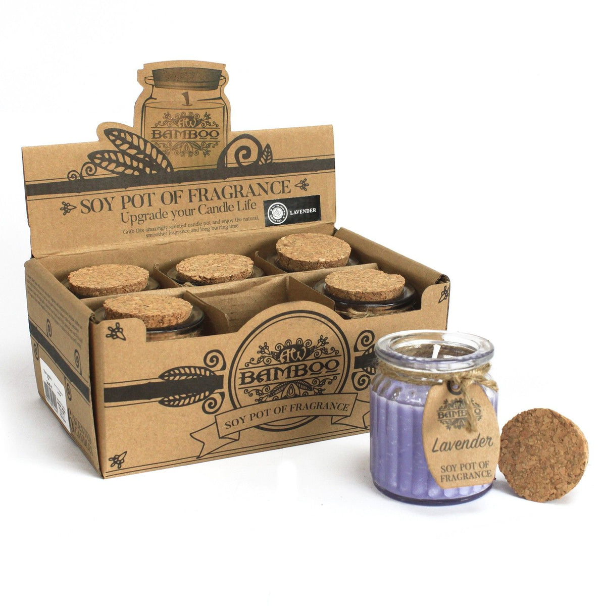 Vela de Cera de Soja Tarro - Lavanda - Velas de Cera de Soja