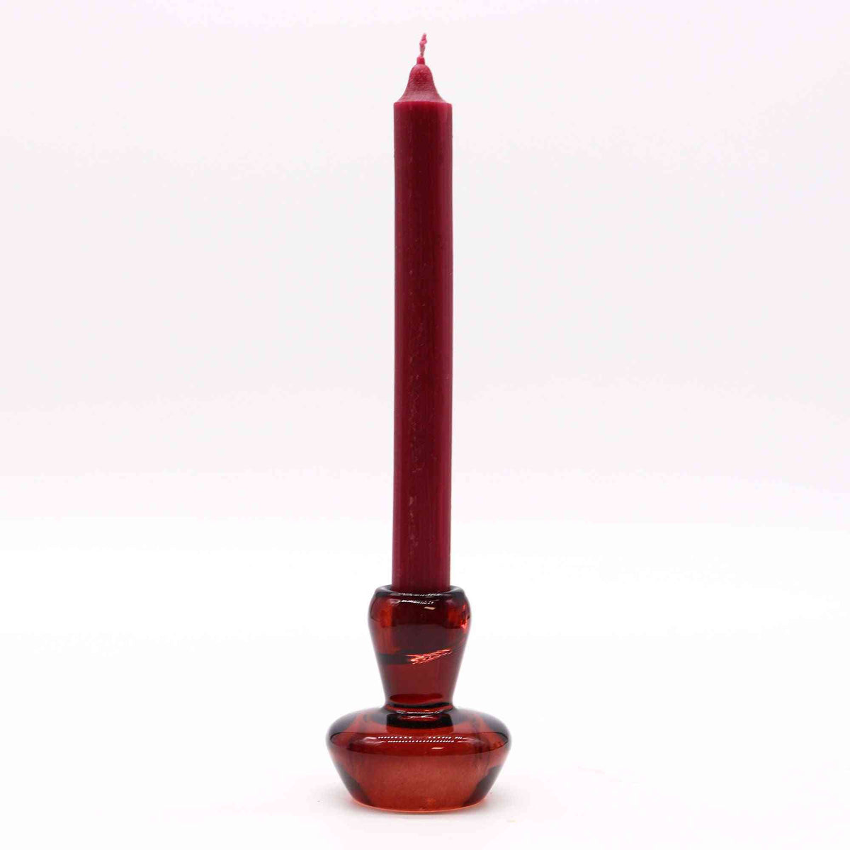 Portavelas reversible con diseño de seta para cena / vela de té - Rojo Vampiro - Portavelas y tarros de cristal