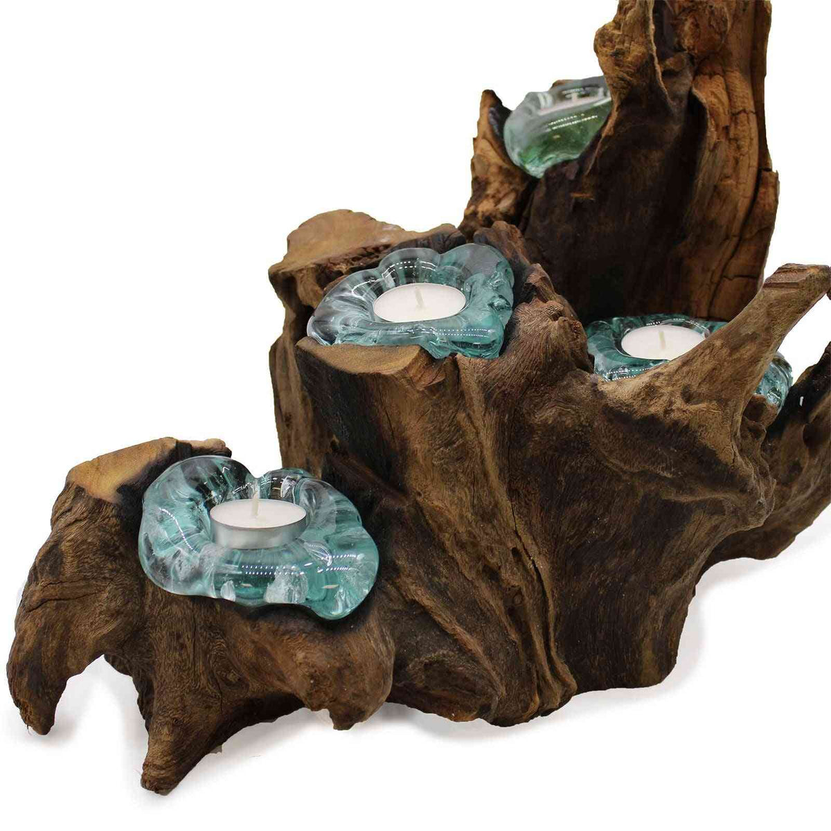 Chandelier Molton Glass Five sur bois