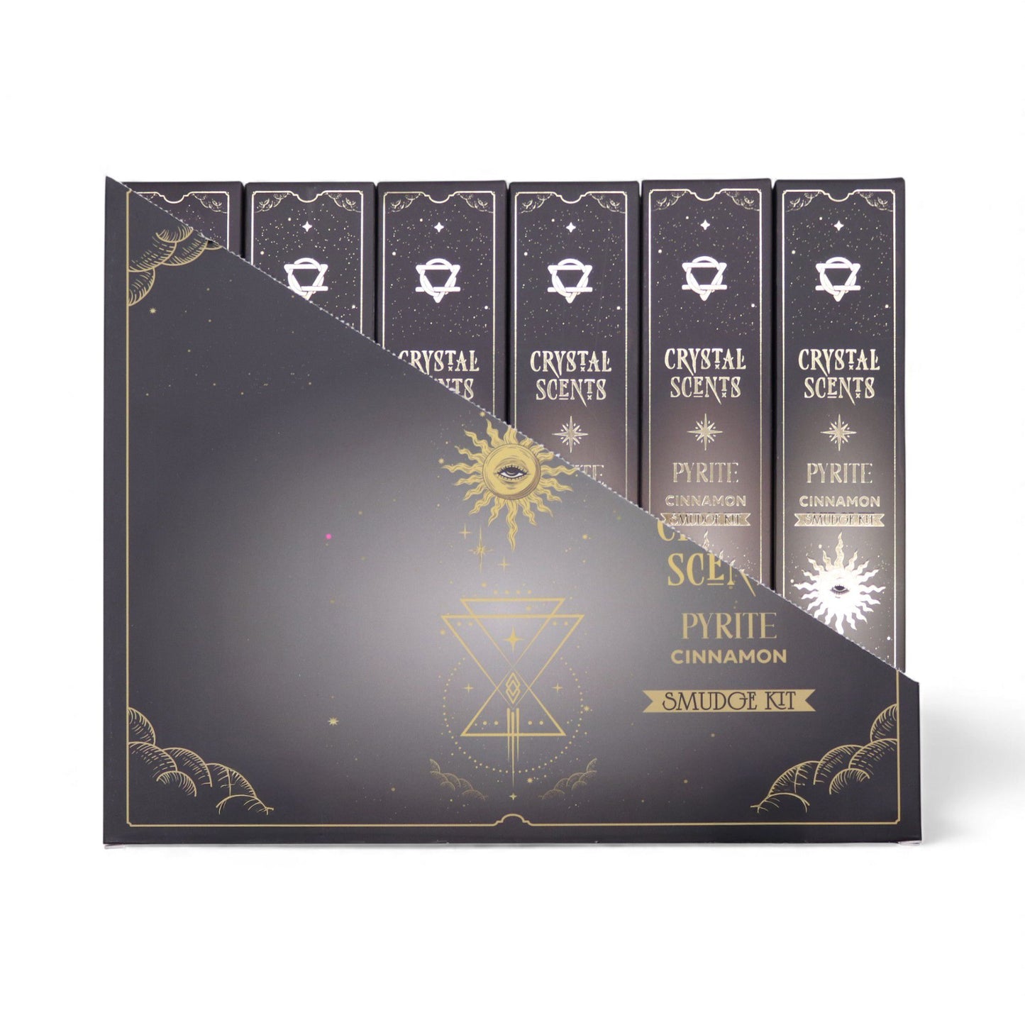 Incienso de purificación con fragancia de cristal de pirita - Canela