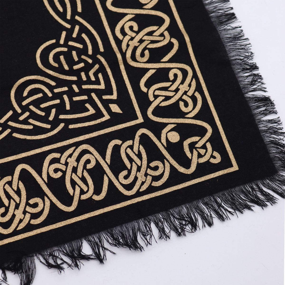 Mantel de altar esotérico con flecos - Pentágono - 100% Cotton Made In India | El Bazar de Tizar