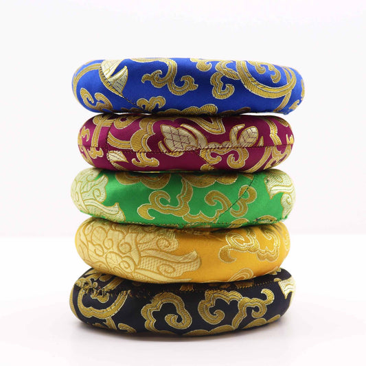 Cojín de aro de 14 cm (para cuenco tibetano de 16-18 cm) - Palos y Cojines para Artículos Tibetanos, accesorio