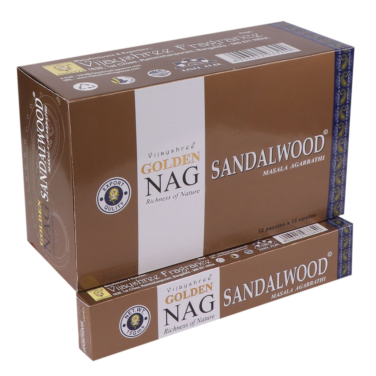 15g Golden Nag - Sándalo - Incienso Golden