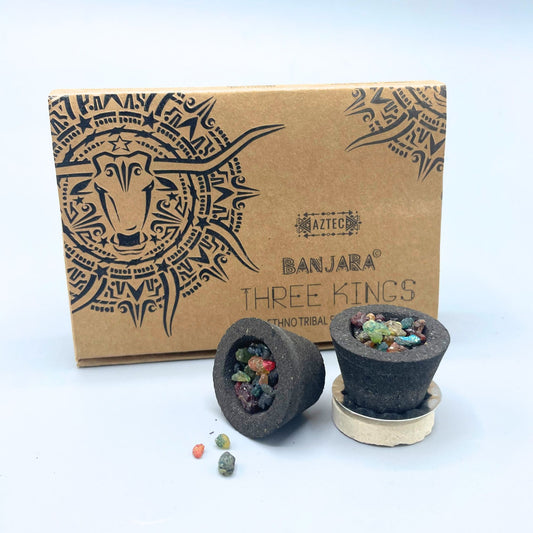 Caja de 6 copas de Resina Banjara - 3 Reyes