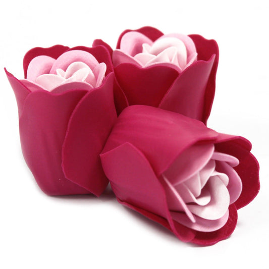 Set 3 Rosas de Jabón Rosas · Caja Corazón