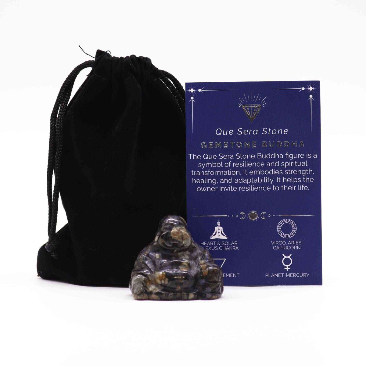 Gema Buda Pequeño - Piedra Que Sera 35x40x23mm - Figuras de Piedras Preciosas