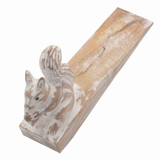 Hand-carved doorstop - Squirrel