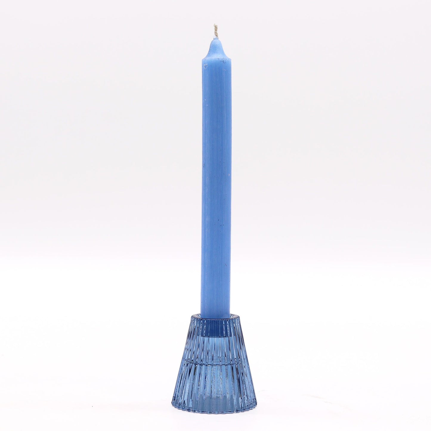 Portavelas reversible para cena / vela de té - Azul real