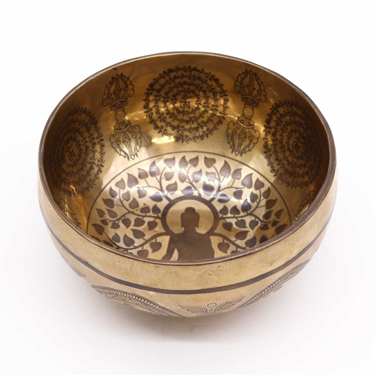 Cuenco Tibetano Curativo Grabado - 16cm - 7 ChakrasCuenco Tibetano Curativo Grabado - 16cm - 7 Chakras