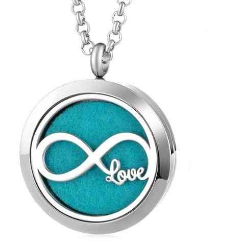 25mm Amor Infinito Difusores de Aromaterapia + Aceites Esenciales - Collares Difusores de Aromaterapia