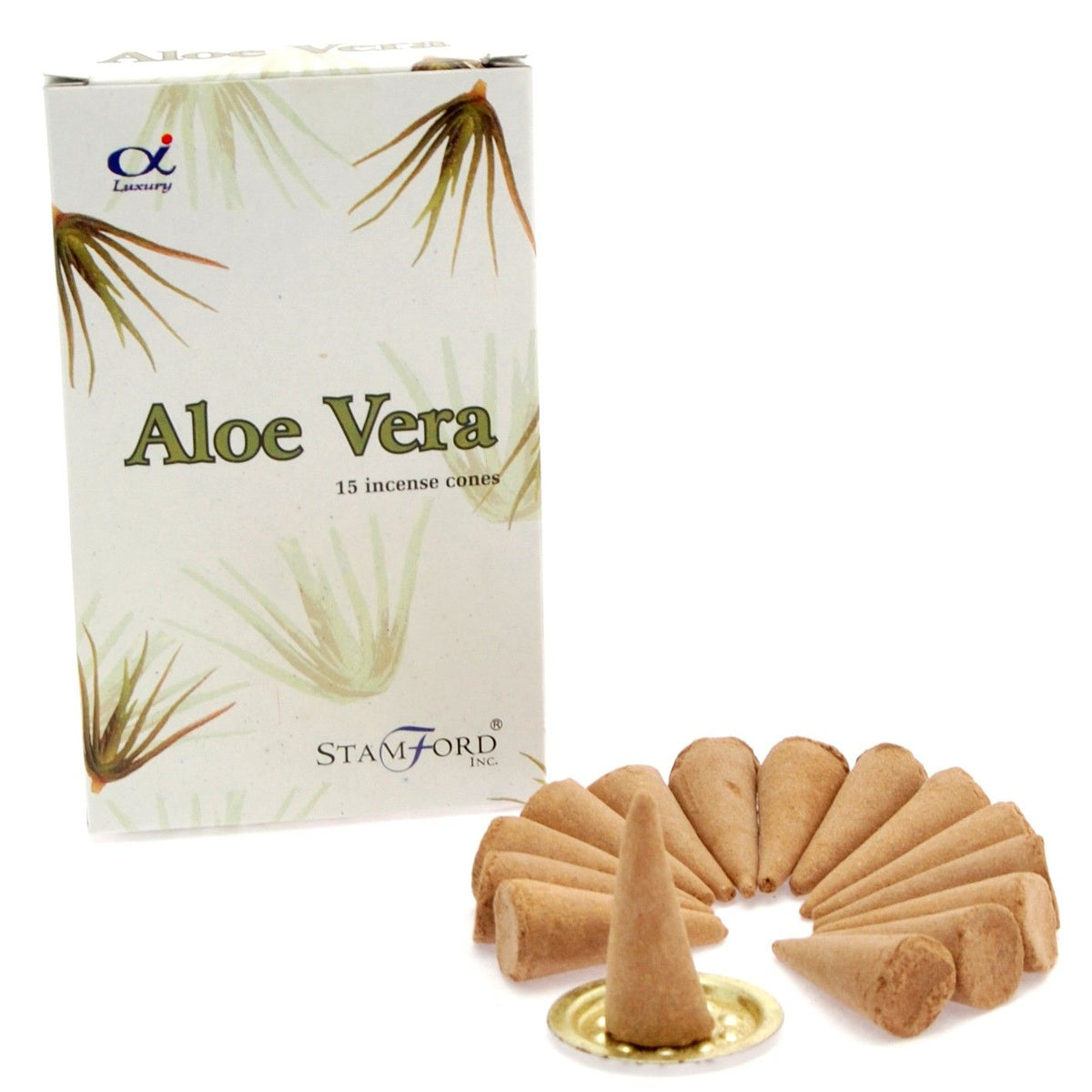Conos de incienso de Aloe Vera - Incienso Stamford Premium Conos | El Bazar de Tizar