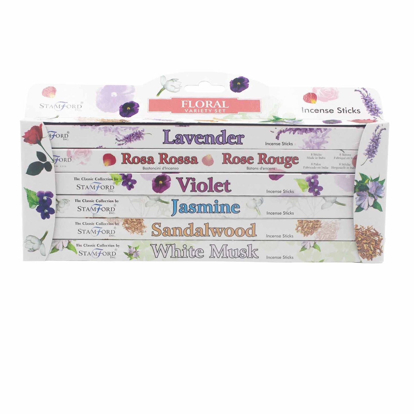 Set de regalo de incienso Stamford - Floral - Set de regalo de incienso Stamford | El Bazar de Tizar