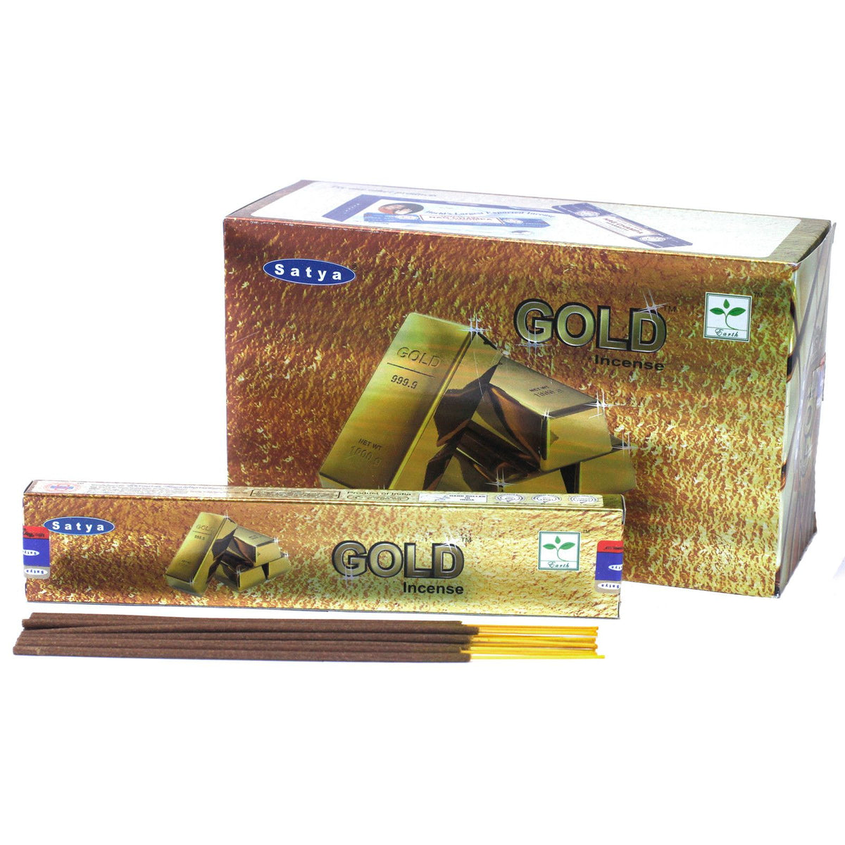 Varillas de Incienso Satya 15gm - Oro - Artisan Product Handmade Made In India | El Bazar de Tizar