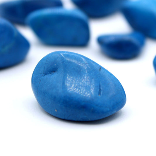L Tumble Stones - Howlite Azul - Piedras Naturales Irregulares