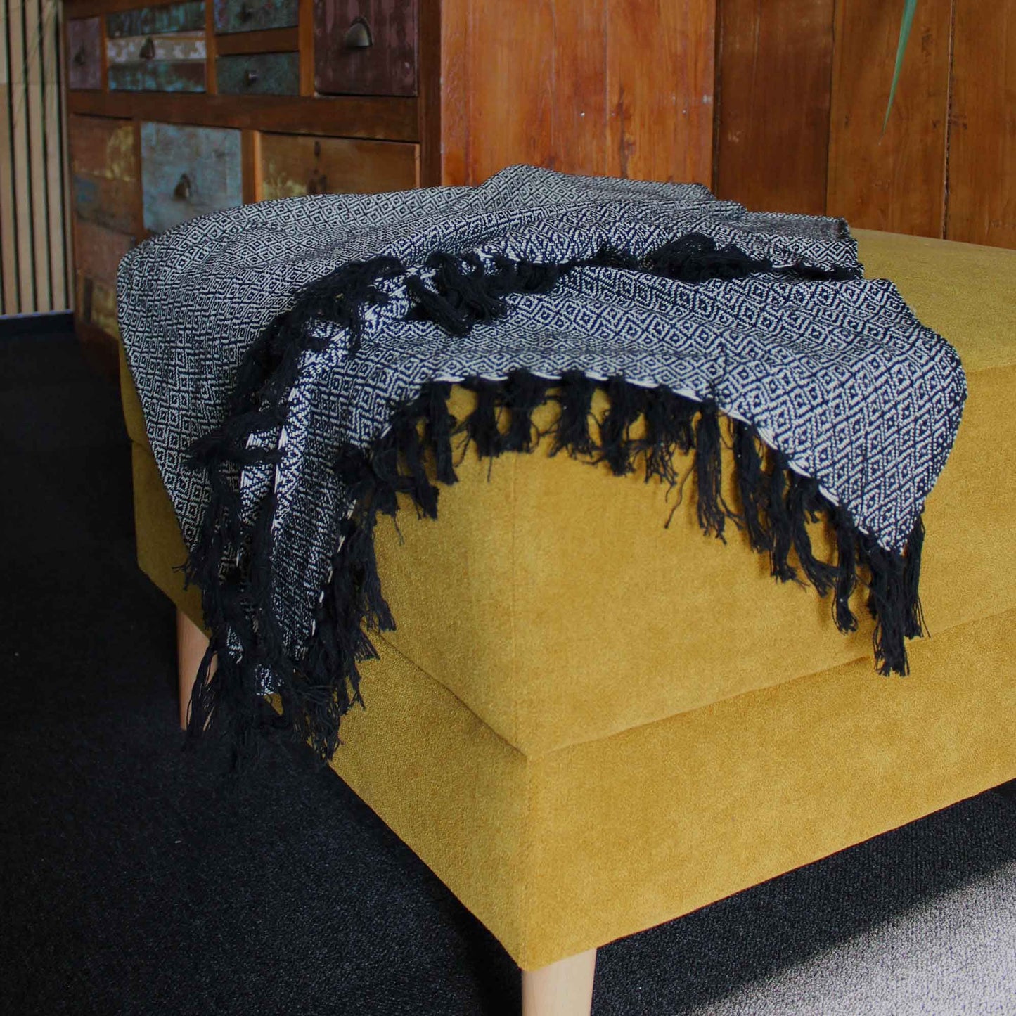 Mantas Boho Comfort - Carbón