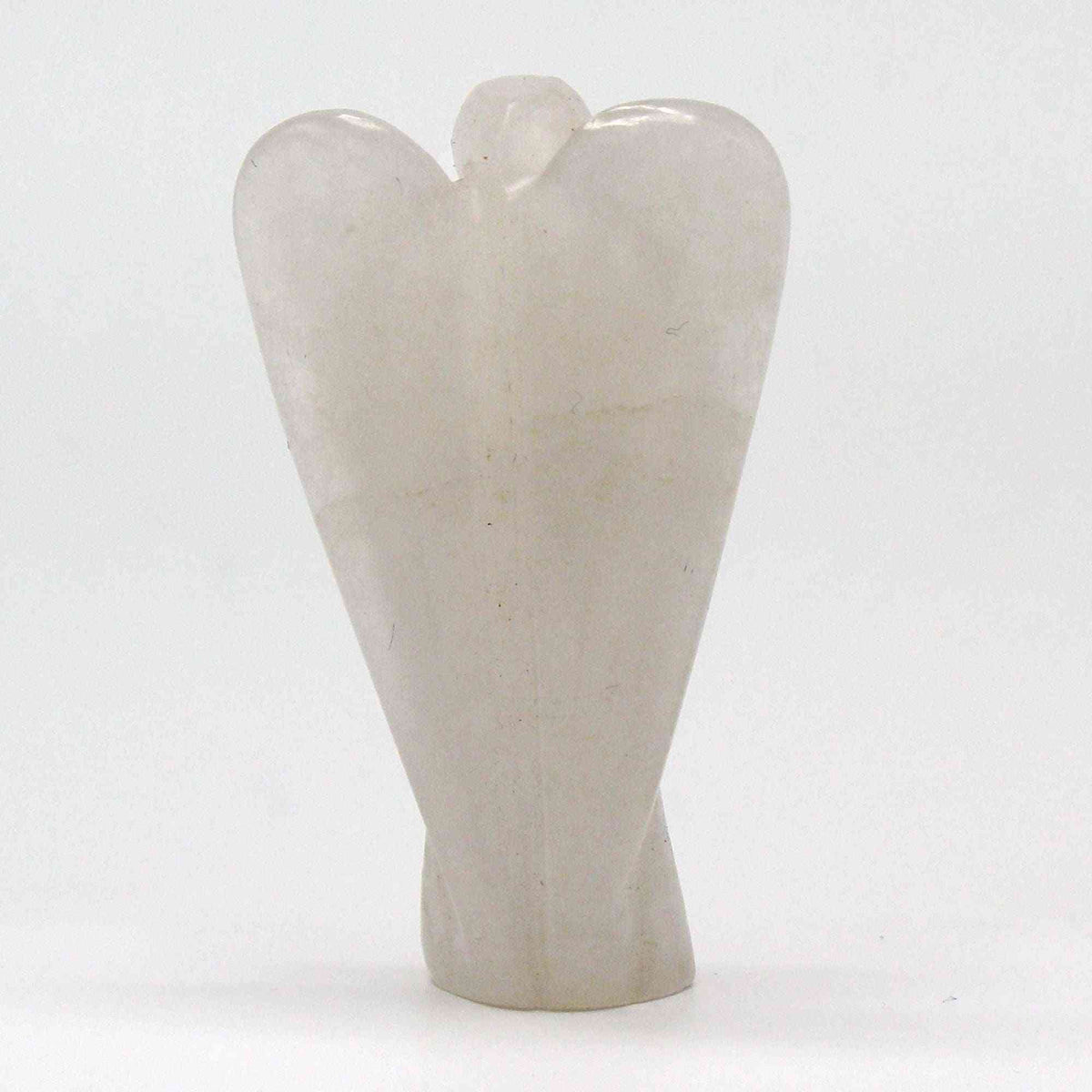 Ángel de piedra preciosa tallada a mano - cuarzo de roca - Figuras de Piedras Preciosas